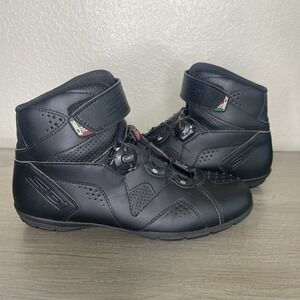 Black Sidi Nitro Black Boots Men's‎ 7.5 Motorcycle Biker